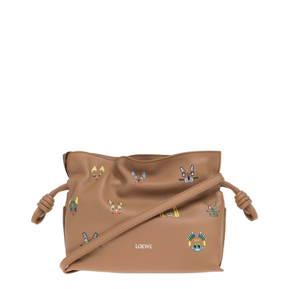 Flamenco Mini Calfskin Clutch - Mocha - Image 1
