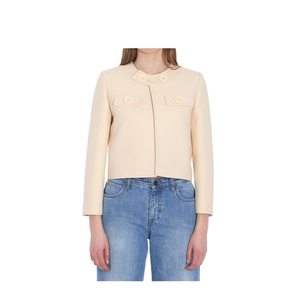 Brompton Jacket in Wool Silk Gabardine - Image 1