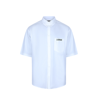 White Poplin Oversize Shirt - Image 1