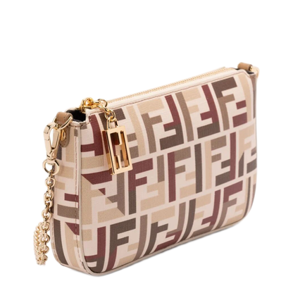 Fabric Baguette Pouch with Chain - Image 2