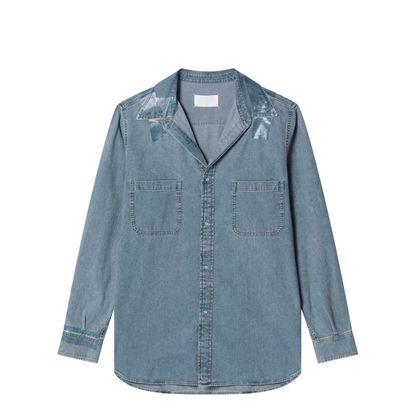 Ice Blue Denim Shirt - Image 1