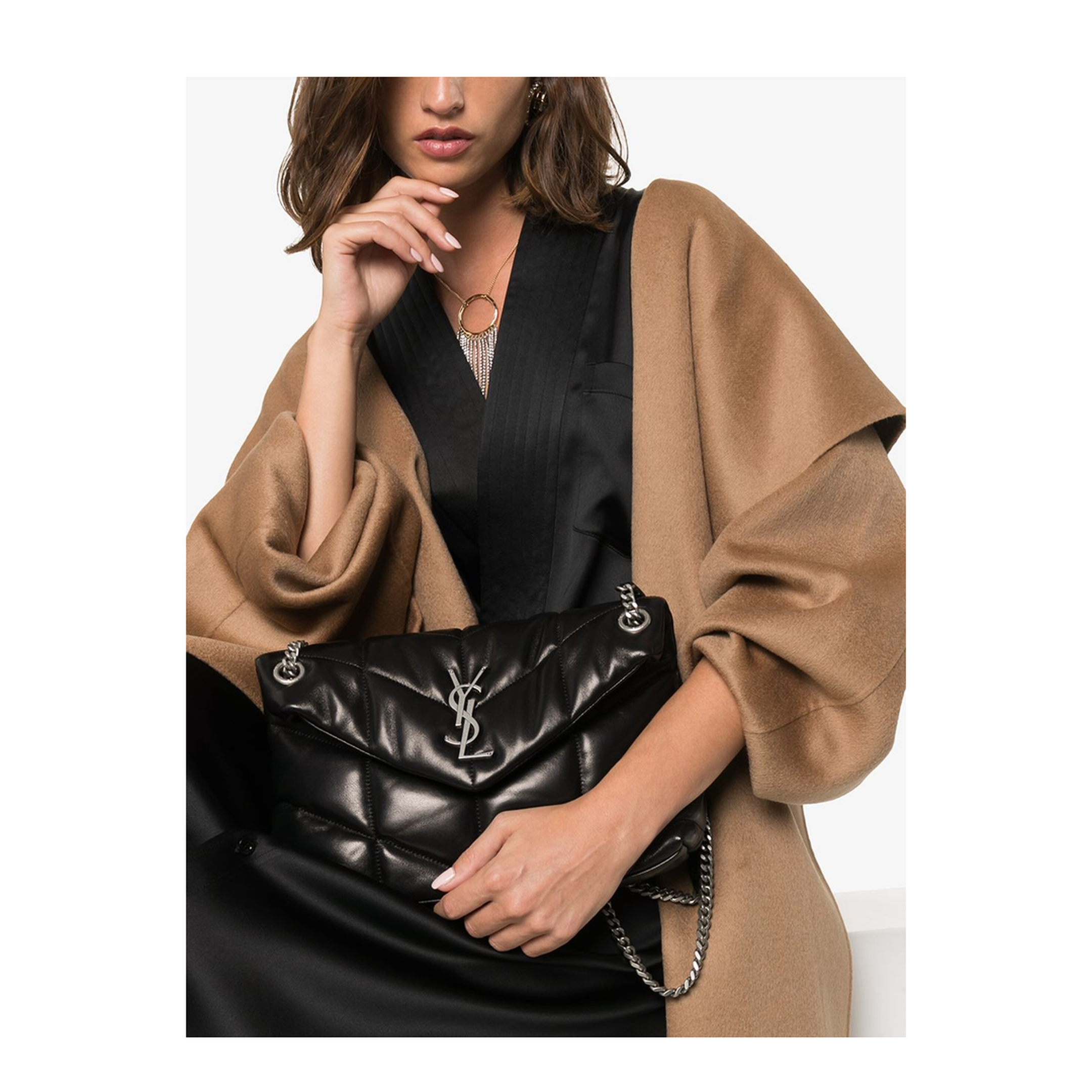 Puffer Small Nappa leather Shoulder Bags - Black - Image 2