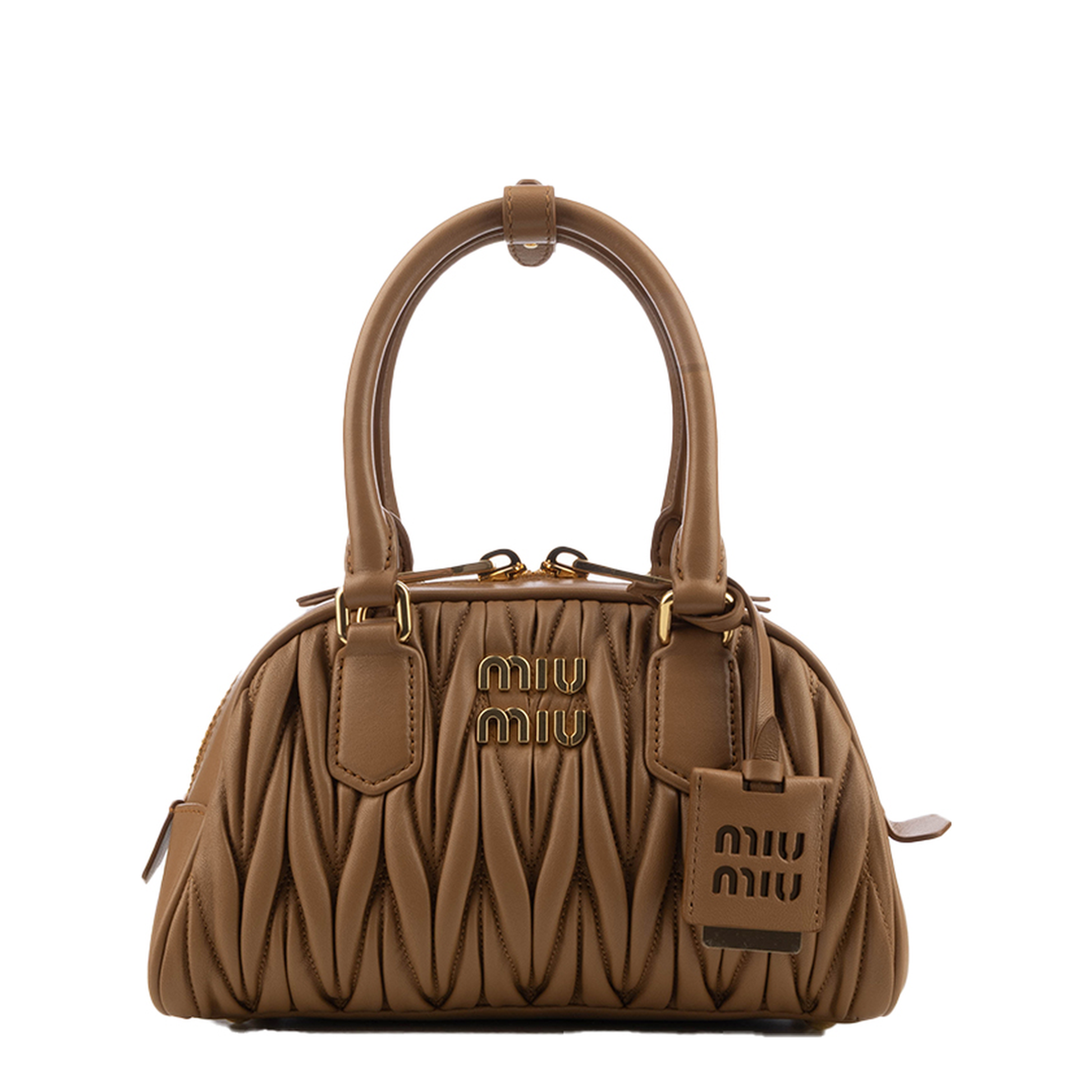 Arcadie Lambskin Handbag - Camel - Image 1