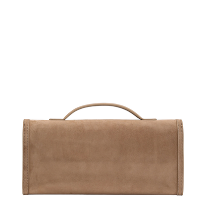 Suede Leather Clutch Bag - Image 2
