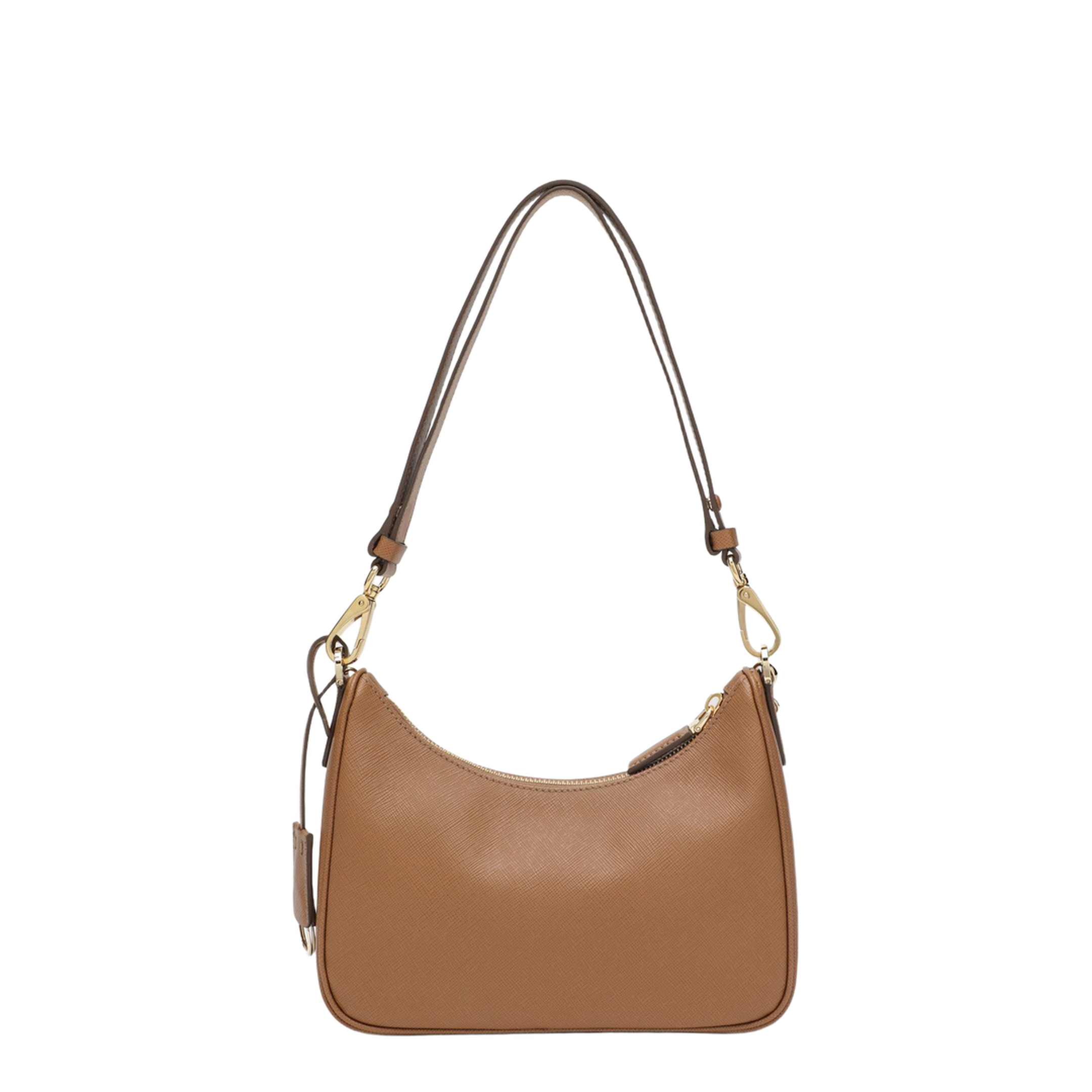 Re-Edition Mini Saffiano Calf Leather Bag - Caramel - Image 2