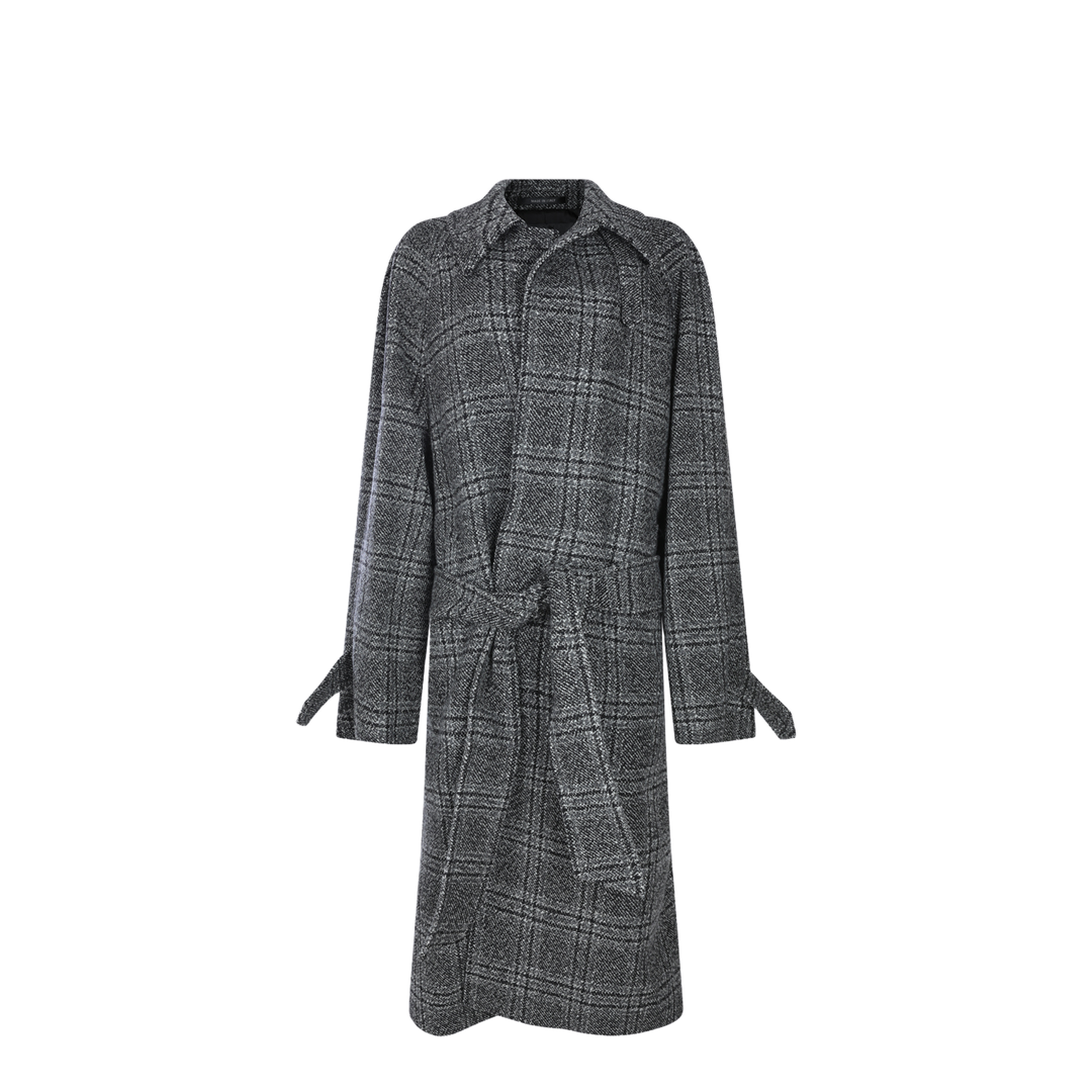 Grey One Layer Coat - Image 2