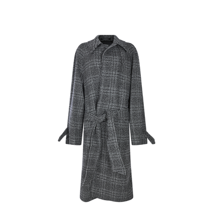 Grey One Layer Coat - Image 2