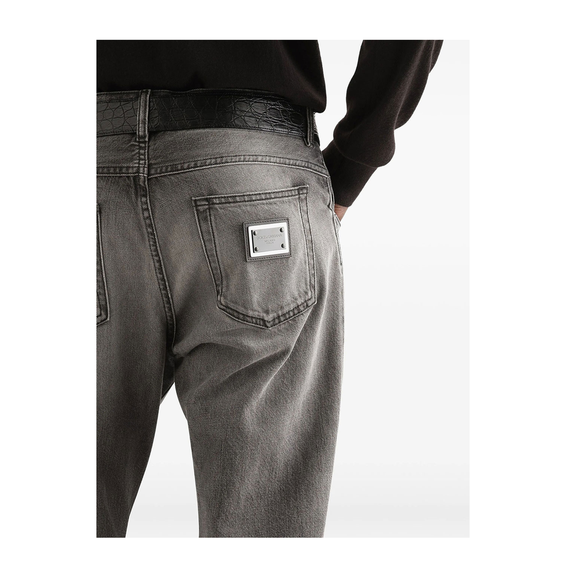 Regular Fit Denim Trousers - Image 5