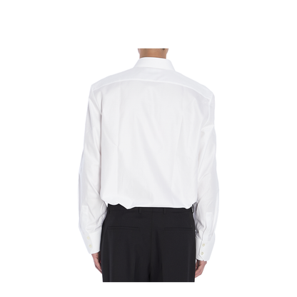 Shirt in Striped Cotton Poplin - Image 4