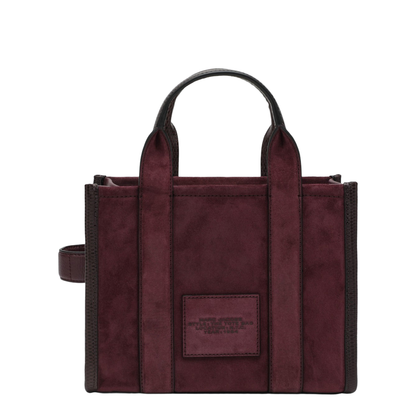 Small Plum Suede Tote Bag - Image 2