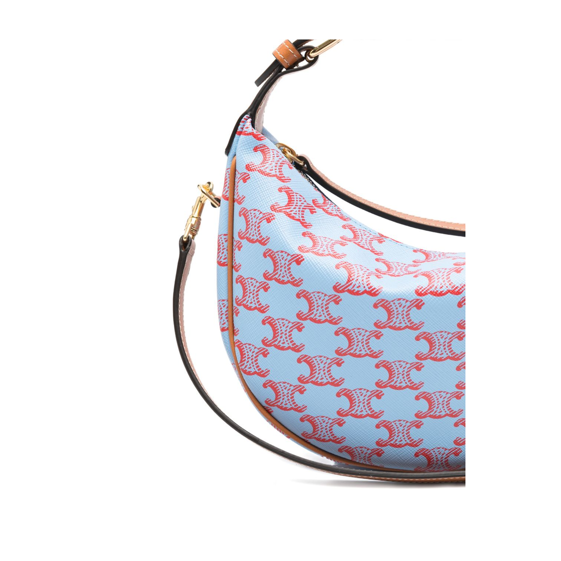 Lulu Teen Triomphe Canvas Hobo Bag - Denim Blue / Red - Image 2