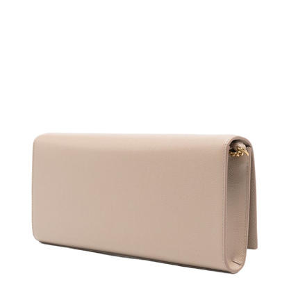 Kate Calf Leather Clutch - Dark Beige (Beige) - Image 5