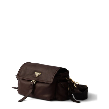 Explore Medium Nappa Leather Shoulder Bag with Flap - Image 2