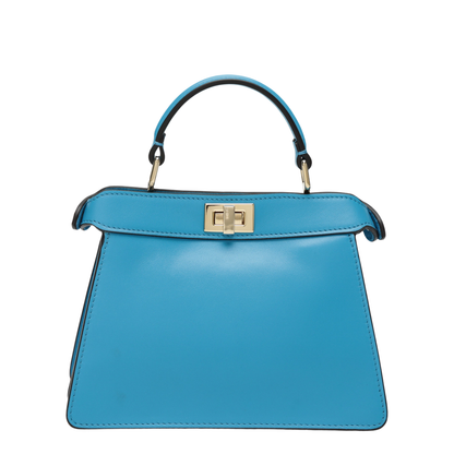 Peekaboo ISeeU Petite Bag in Light Aquamarina Leather - Image 2