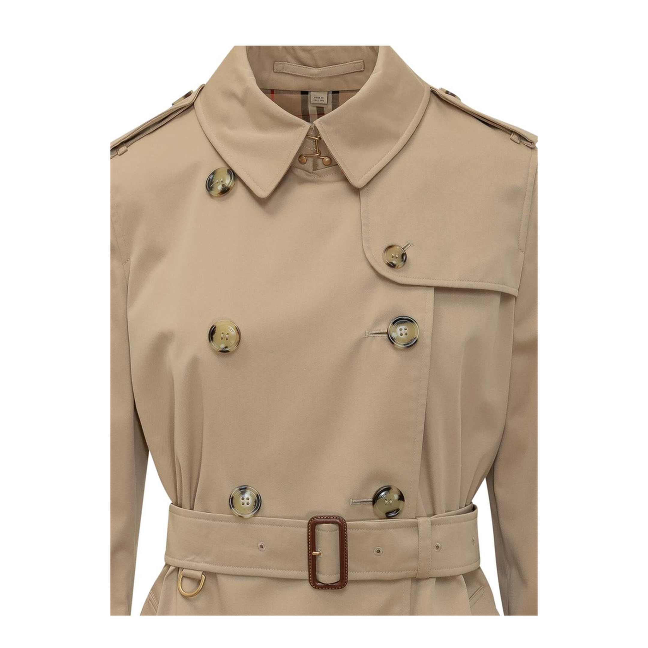 Beige Cotton Trench - Image 4