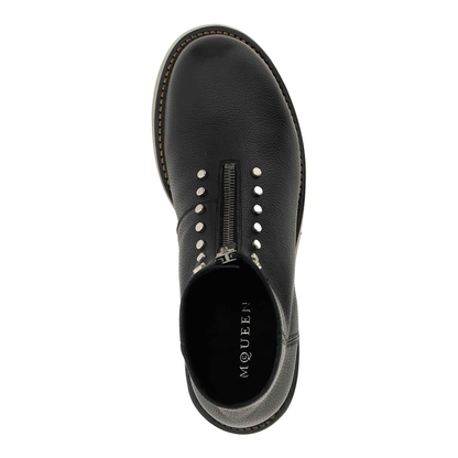Leather Ankle Boots with Studs - Image 3