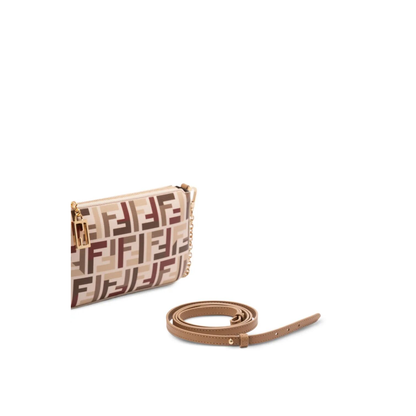 Fabric Baguette Pouch with Chain - Image 3