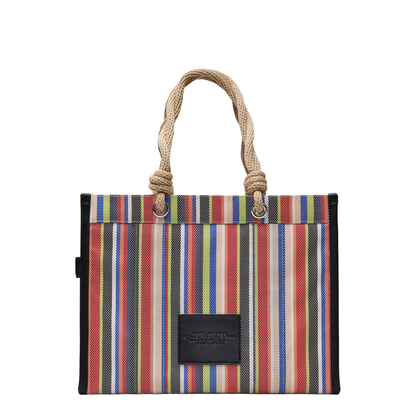 Large Mesh Tote Bag - Red Multi - Image 2