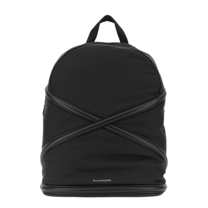 Black Nylon Harness Backpack - Image 1