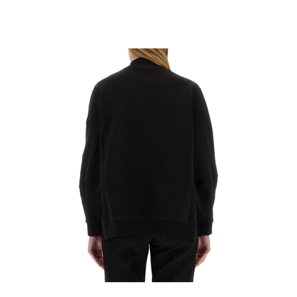 Black Cotton Oversize Sweatshirt - Image 5