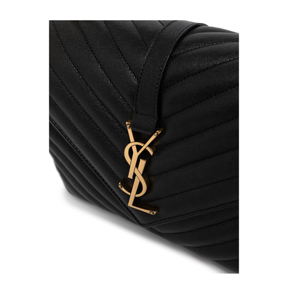 College Medium Quilted Leather Shoulder Bag - Nero - Image 5