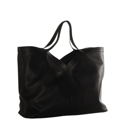 Y Maxi Tote in Grained Leather - Image 3