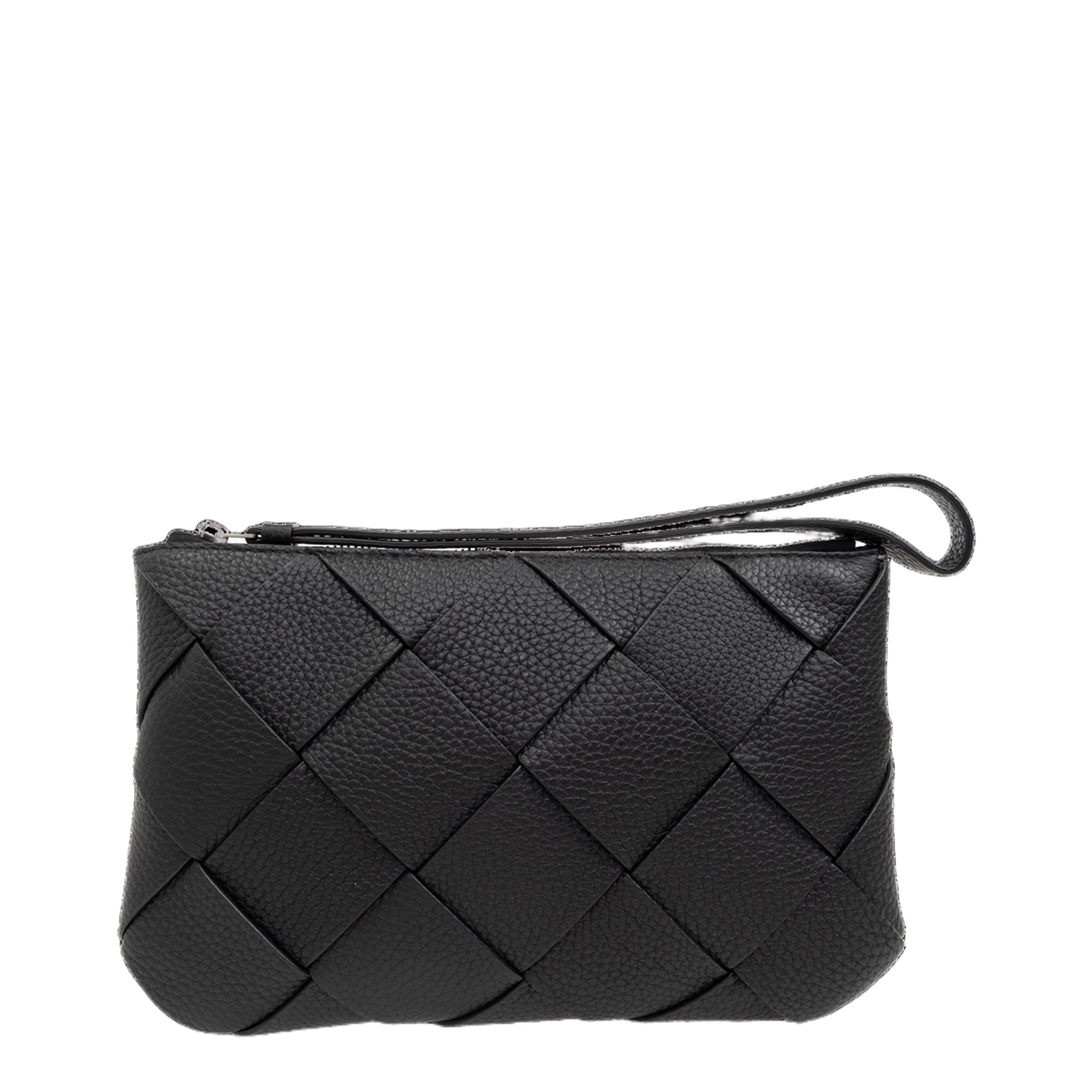 Diago Medium Leather Clutch Bags - Black - Image 3