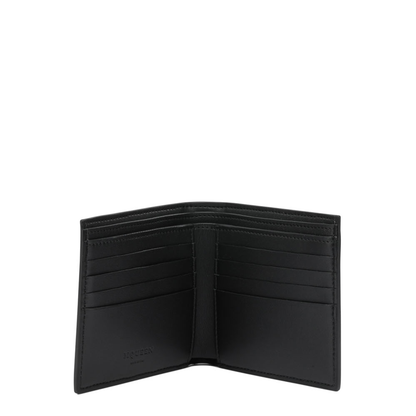 Alexander McQueen McQueen Bifold Wallet With Logo In Black Calfskin - Image 5