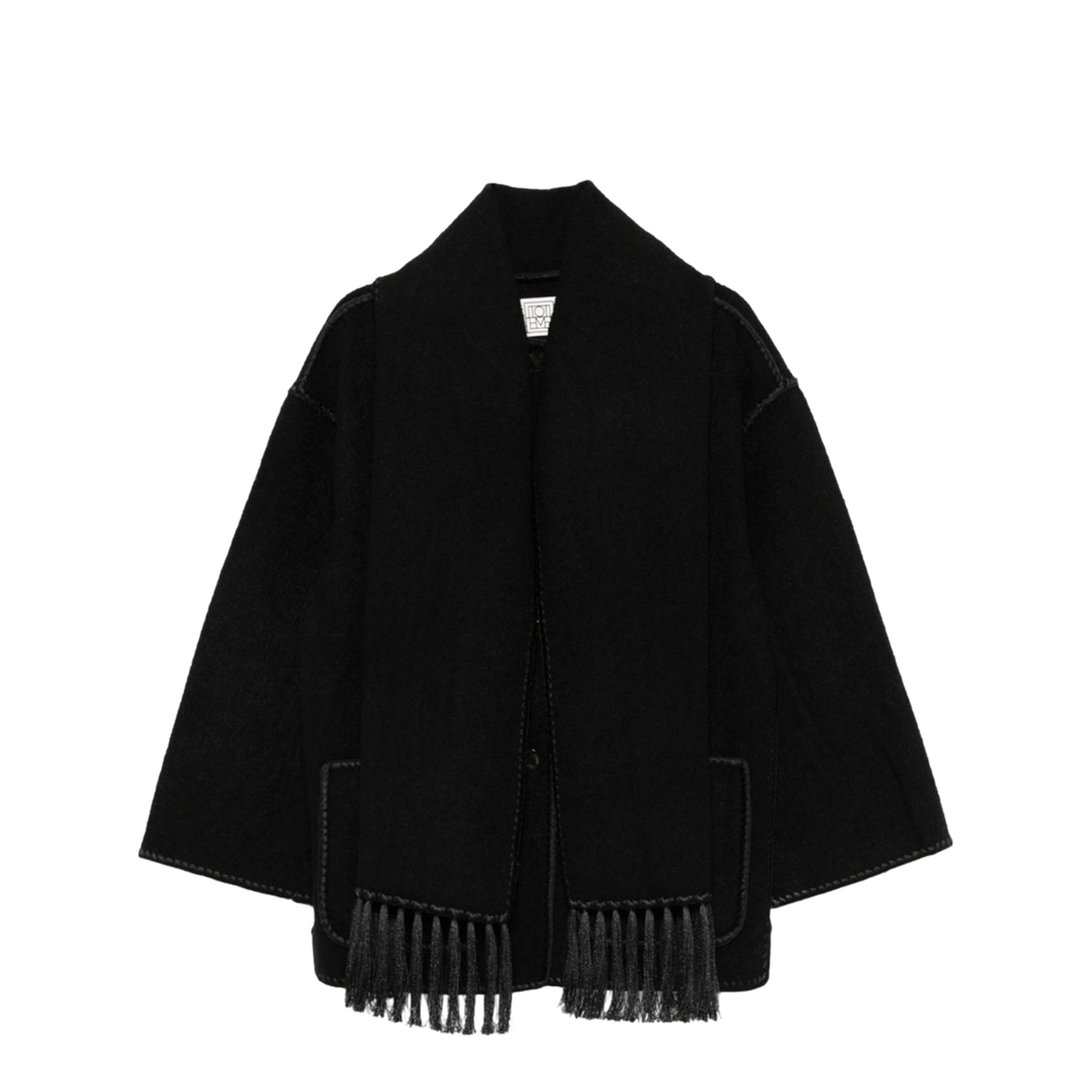 Black Wool Blend Jacket - Image 1