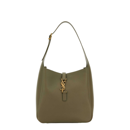 Le 5 à 7 Small Leather Shoulder Bags - Olive Green - Image 1