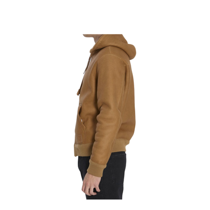 Hooded Leather Jacket - Image 2
