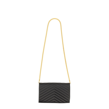 Classic Cassandre Chain Wallet In Grain De Poudre Leather - Image 6