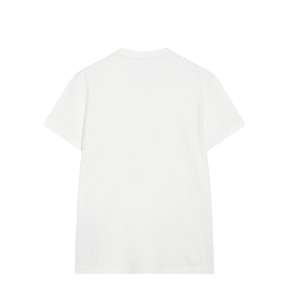 Double-layer cotton T-shirt in white - Image 2