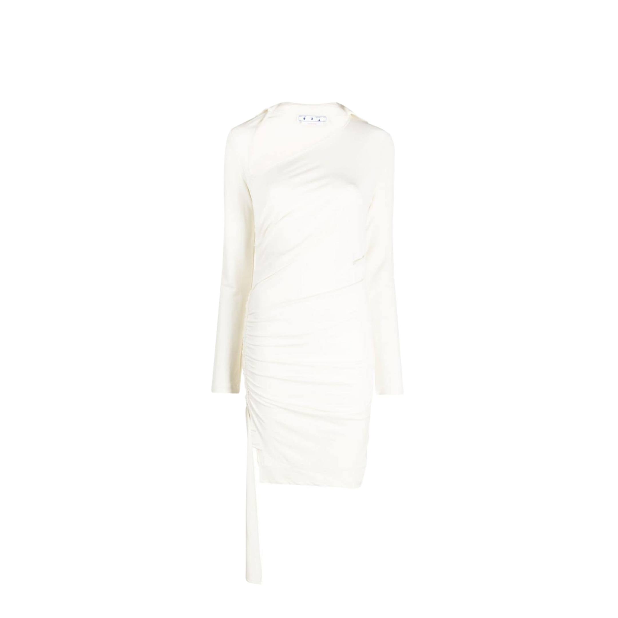 Asymmetric Ruched Minidress - Image 1