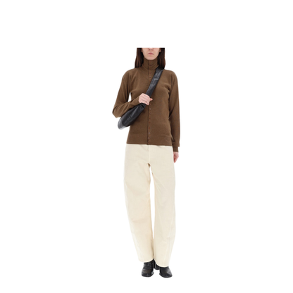 Wool High Collar Cardigan - Image 2