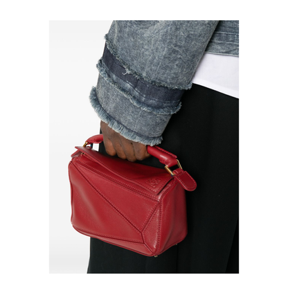Puzzle Nappa Lambskin Bag - Burnt Red - Image 4