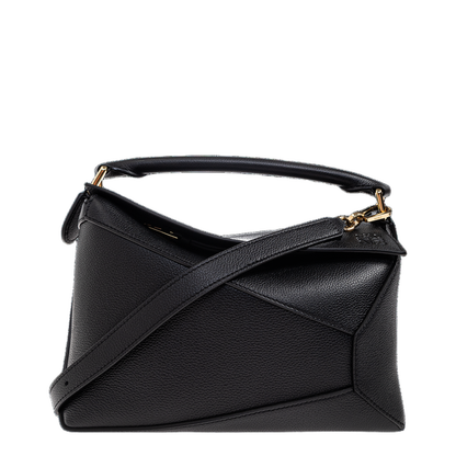 Puzzle Small Handbag Leather Black - Image 1