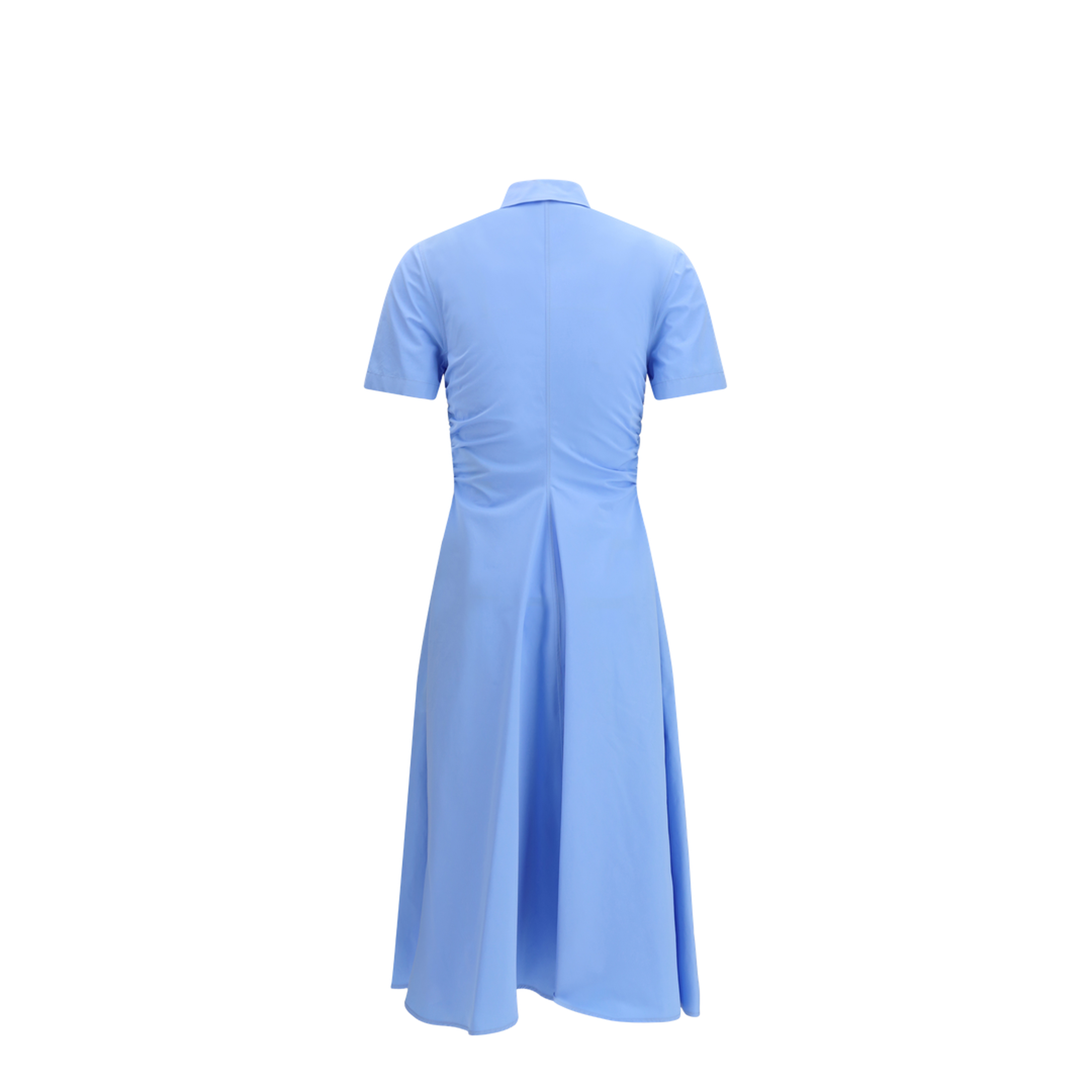 Midi Shirt Dress in Cotton - Image 2