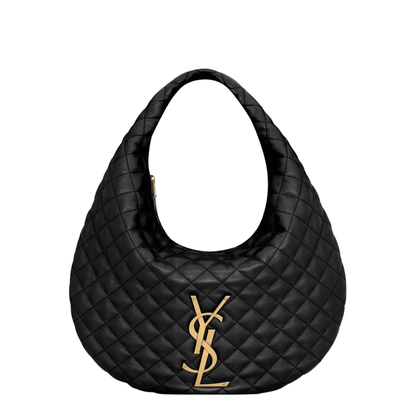 ICARE Hobo in Quilted Nappa in Black - Image 1
