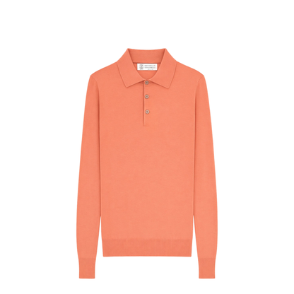 Cotton Knit Polo Shirt - Image 1