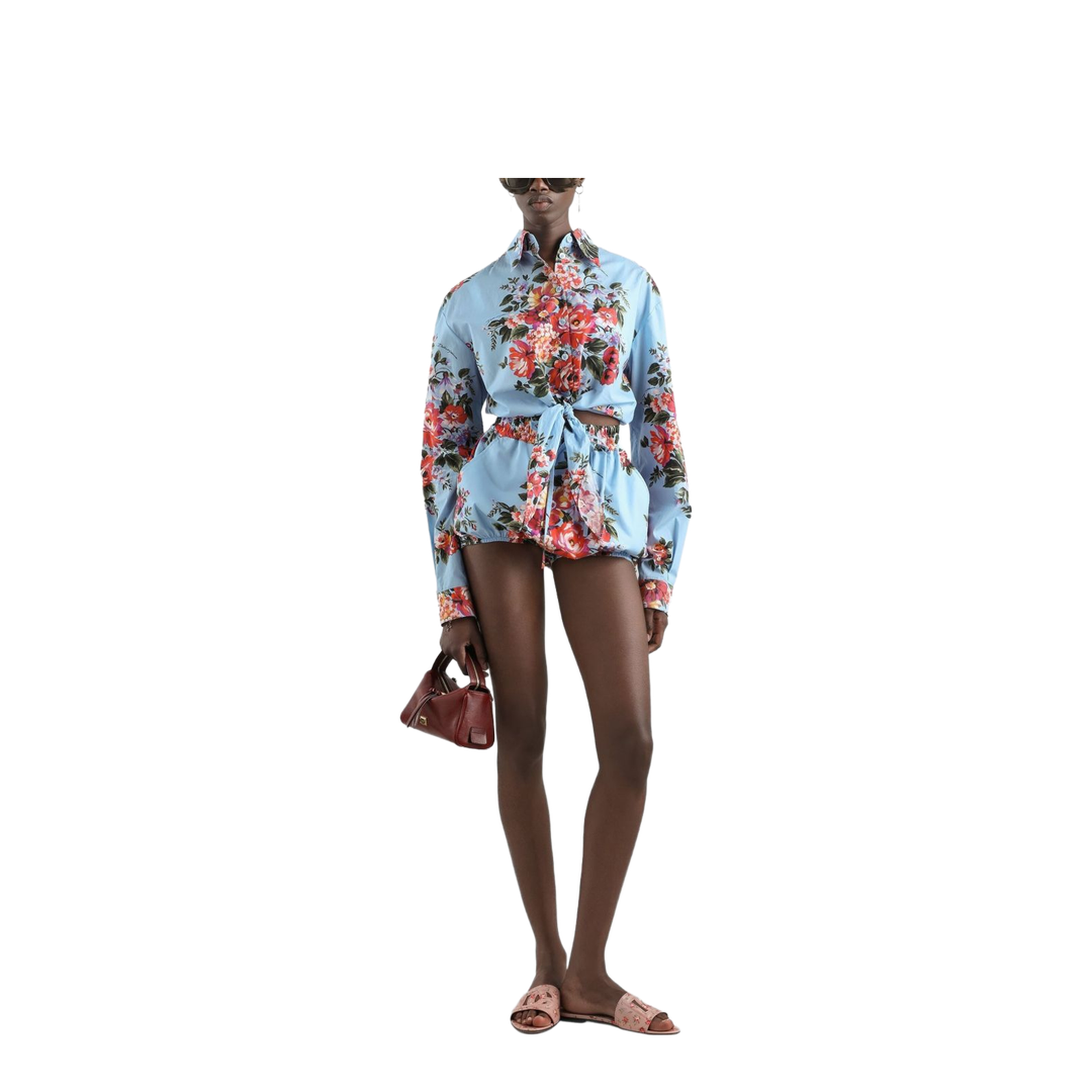 Floral bouquet-print cotton shirt - Image 2