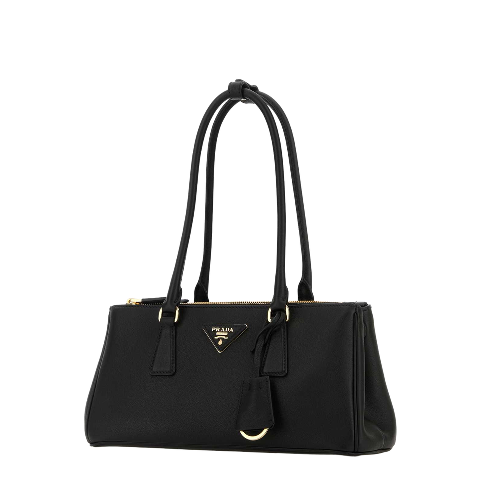 Black Leather Shoulder Bag - Image 2