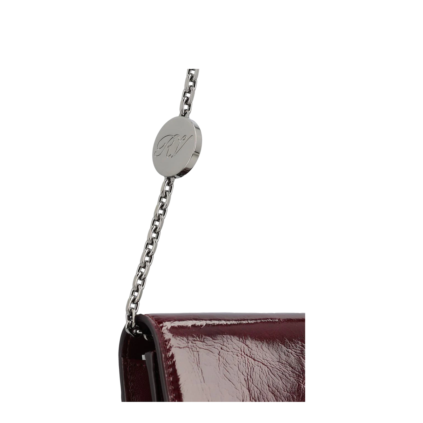 Belle Vivier Wallet Patent Leather Burgundy - Image 4