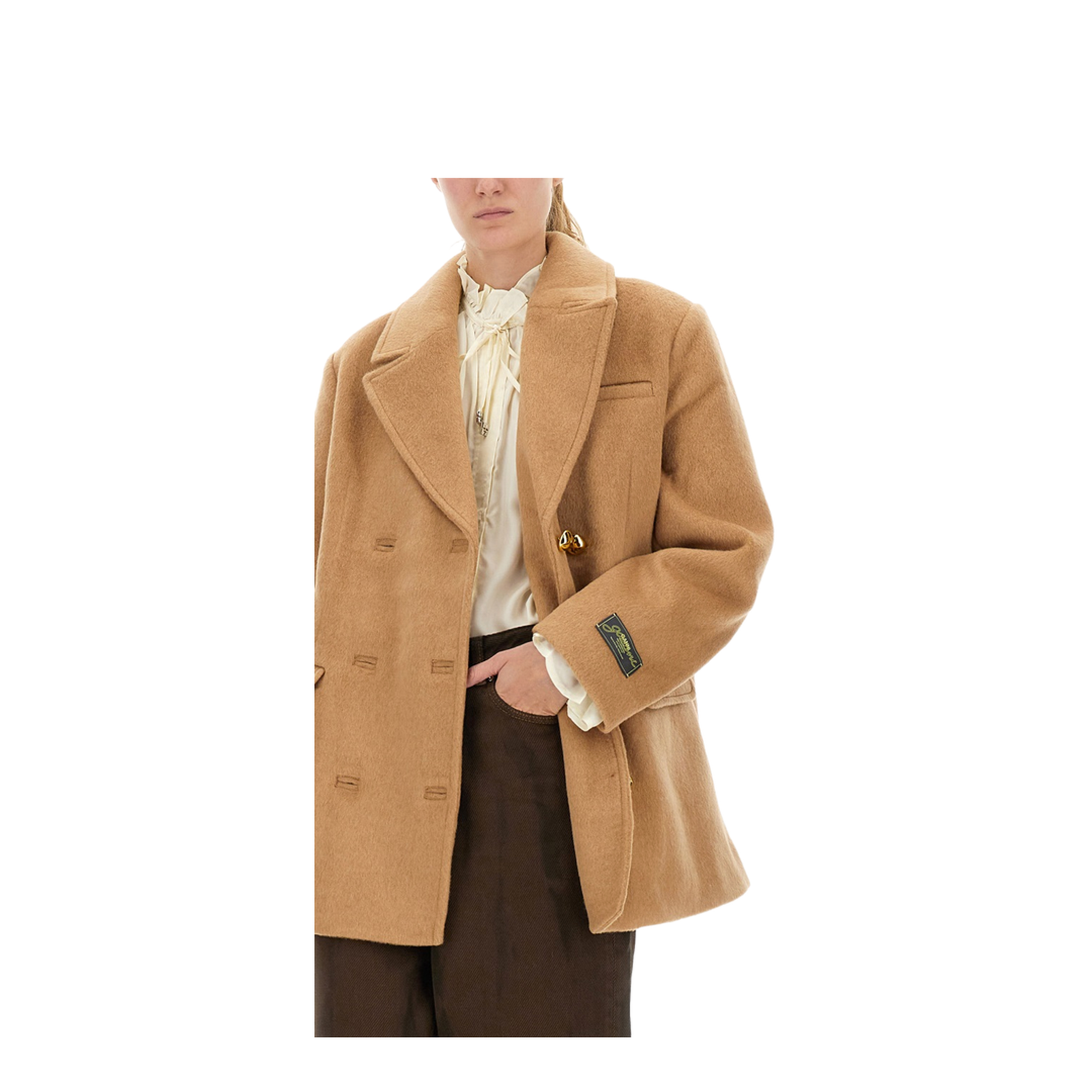 Double-Breasted Wool Blazer - Image 4