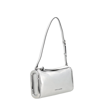 The Scene Small Metallic Leather Shoulder Bag - Silver - Image 2