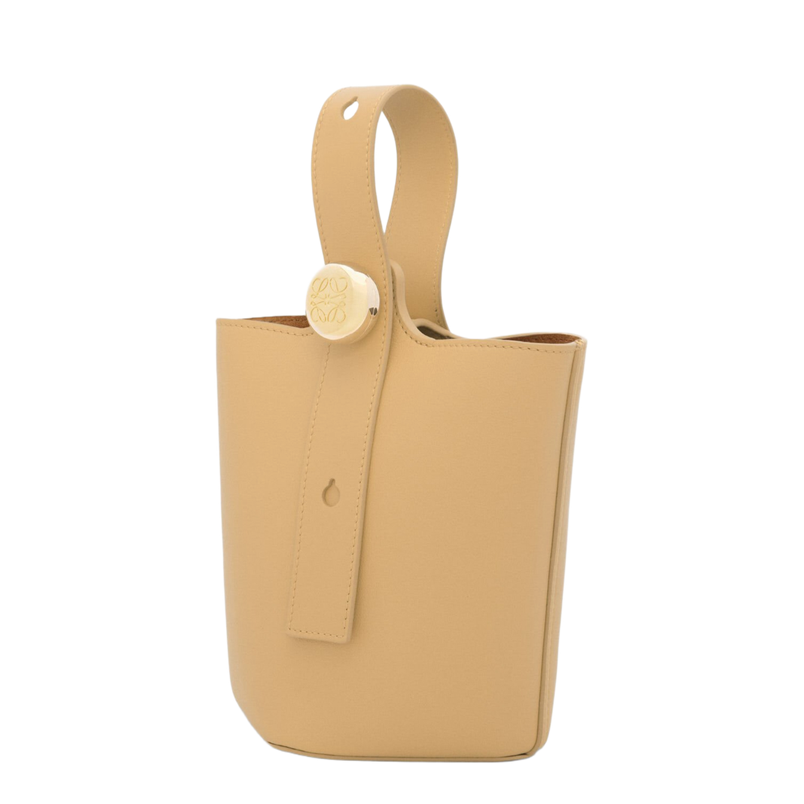 Pebble In Smooth Calfskin Mini Bucket Bag - Image 2