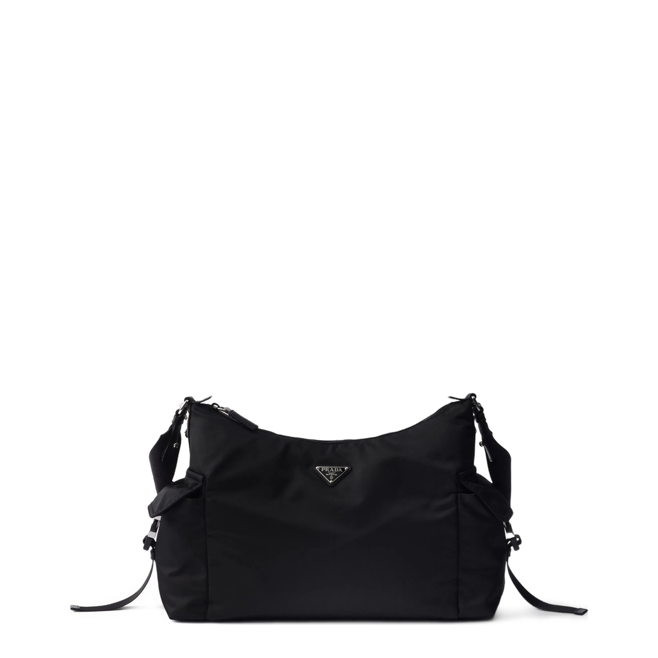 Explore Large Leather Shoulder Bag - Black - Image 1