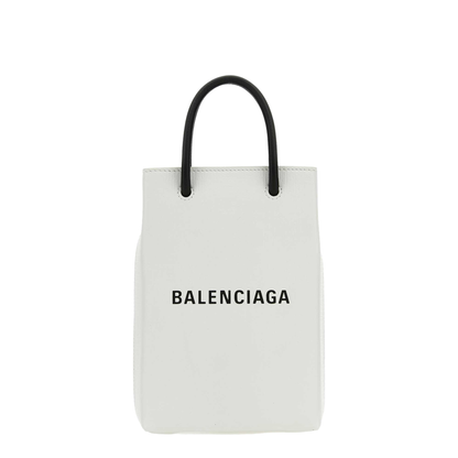 White Leather Phone Case - Image 1