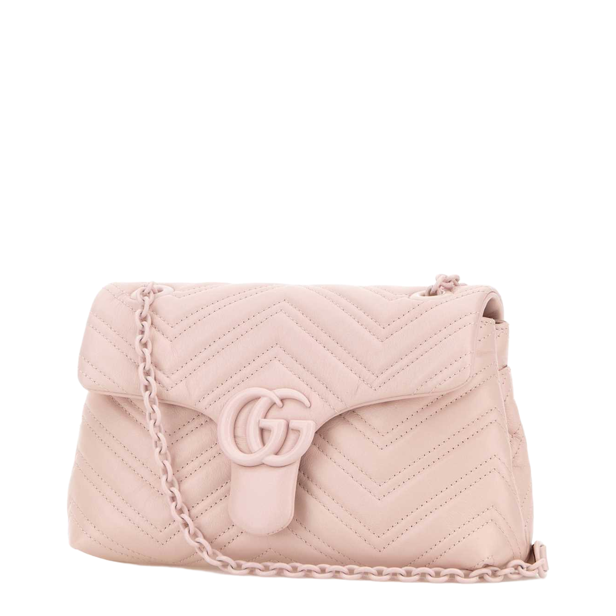 GG Marmont Small Matelassé Chevron Leather Shoulder Bag - Pink - Image 2