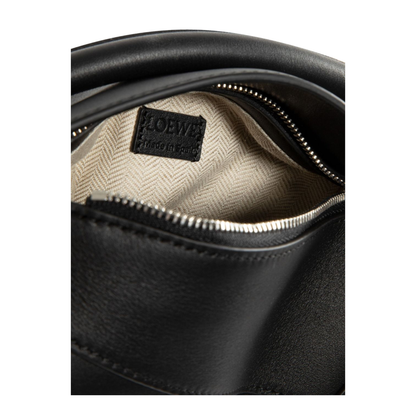 Puzzle Edge Mini Calfskin Top-Handle Bag - Black - Image 2